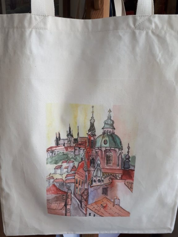 Plátěná taška Praha - Praha stověžatá