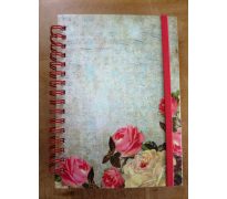 Zápisník - Vintage květiny