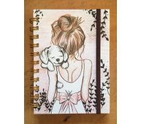 Autorský zápisník -  Dívka s psíkem